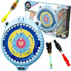 WOOPIE Magnetyczna Gra w Rzutki Bezpieczna Dart Tarcza Wesoły Rekinek