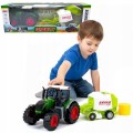 DUŻY TRAKTOR Z BELOWNICĄ BELARKA SIANO CIĄGNIK ROLNICZY XL 53 cm FARMA