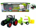 DUŻY TRAKTOR Z BELOWNICĄ BELARKA SIANO CIĄGNIK ROLNICZY XL 53 cm FARMA