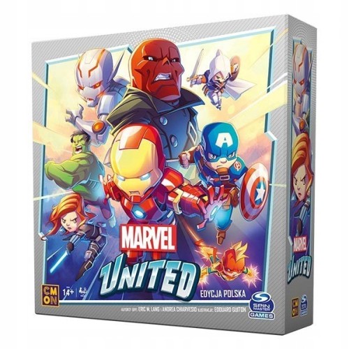 MARVEL UNITED kooperacyjna rodzinna GRA ROKU PORTAL CMON 10 FIGUREK MARVELA