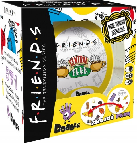 DOBBLE FRIENDS gra planszowa imprezowa karty karciana REFLEKS SZYBKOŚĆ 6+