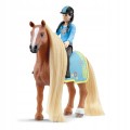 Schleich Zestaw Startowy Kim i Caramelo 42585 KOŃ Z WŁOSAMI DO STYLIZACJI