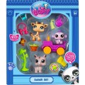 LITTLEST PET SHOP ZESTAW SAFARI AUTO 3 FIGURKI zwierzątek LPS Akcesoria