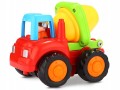 TRAKTOR KOPARKA BETONIARKA WYWROTKA Z NAPĘDEM ZESTAW 4 POJAZDÓW AUTKA