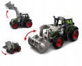 TRAKTOR Z ŁADOWACZEM CIĄGNIK ROLNICZY GOSPODARSTWO MASZYNA ROLNICZA FARMA